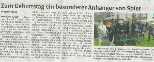 Josef Köhne, Westfalen Blatt, 20.05.2023